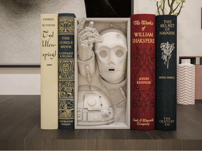 Sujetalibros R2D2 C3PO Star Wars