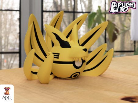 Pokebola Ninetales Naruto Kurama