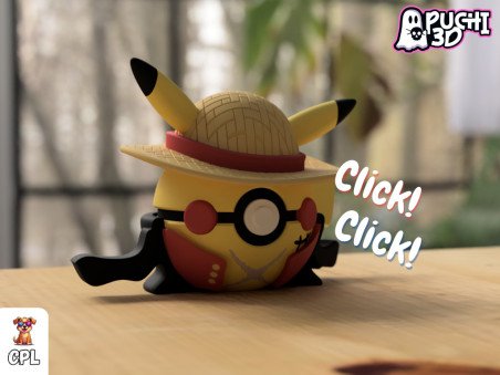 Pokebola Pikachu Monkey D Luffy One Piece