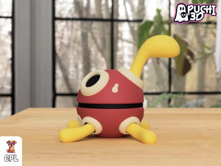 Pokebola Shuckle | Figura decorativa impresa en 3D