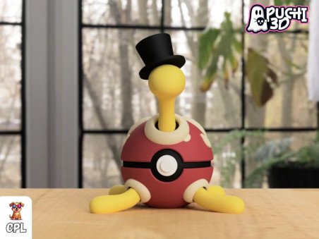 Pokebola Shuckle | Figura decorativa impresa en 3D