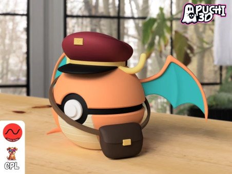 Pokebola Dragonite | Figura decorativa impresa en 3D