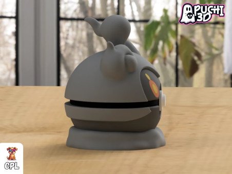 Pokebola Marshadow | Figura decorativa impresa en 3D