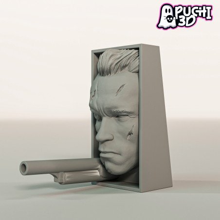 Sujetalibros Terminator| Figura decorativa impresa en 3D