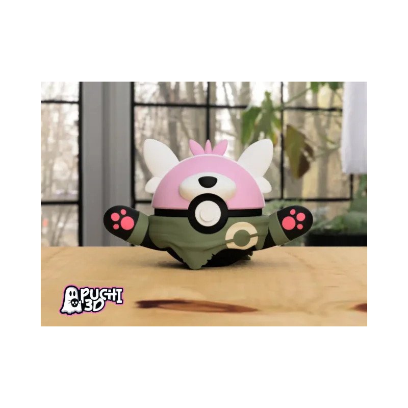 Pokebola Bewear | Figura decorativa impresa en 3D