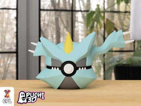 Pokebola Kyurem | Figura decorativa impresa en 3D