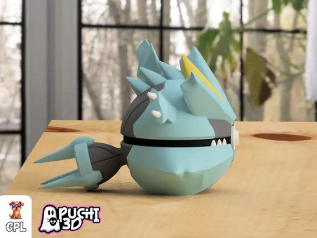 Pokebola Kyurem | Figura decorativa impresa en 3D