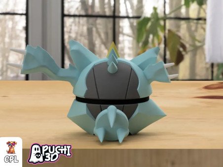 Pokebola Kyurem | Figura decorativa impresa en 3D