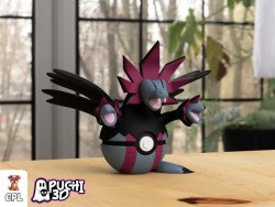 Pokebola Hydreigon | Figura decorativa impresa en 3D