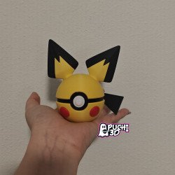 Pokebola Pichu | Figura decorativa impresa en 3D