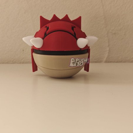 Pokebola Groudon | Figura decorativa impresa en 3D