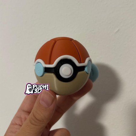Pokebola Squirtle | Figura decorativa impresa en 3D