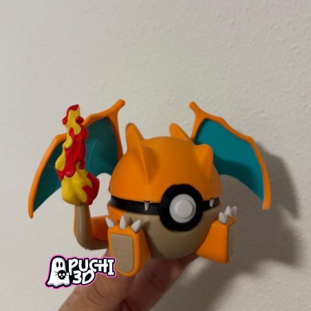 Pokebola Charizard | Figura decorativa impresa en 3D