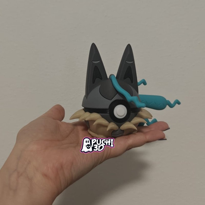 Pokebola Mega Lucario Z | Figura decorativa impresa en 3D