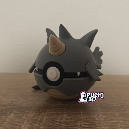Pokebola Rhydon | Figura decorativa impresa en 3D