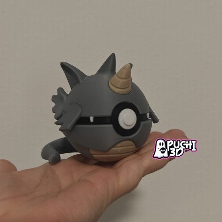 Pokebola Rhydon | Figura decorativa impresa en 3D