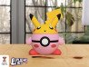 Pokebola Kirby con Pikachu | Figura decorativa impresa en 3D