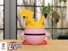 Pokebola Kirby con Pikachu | Figura decorativa impresa en 3D