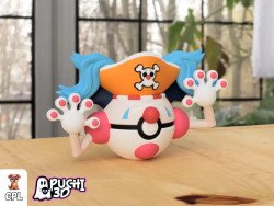 Pokebola Mr Mime Buggy | Figura decorativa impresa en 3D
