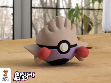 Pokebola Hitmonchan | Figura decorativa impresa en 3D