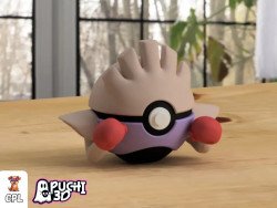 Pokebola Hitmonchan | Figura decorativa impresa en 3D