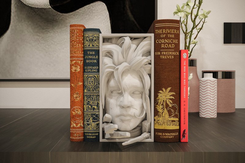 Sujetalibros Eduardo ManosTijera